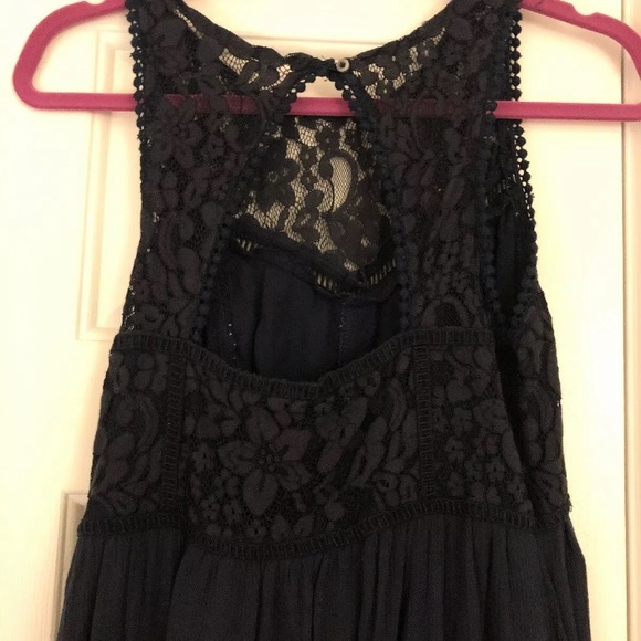 Abercrombie and Fitch navy blue dress - Picture 4 of 5